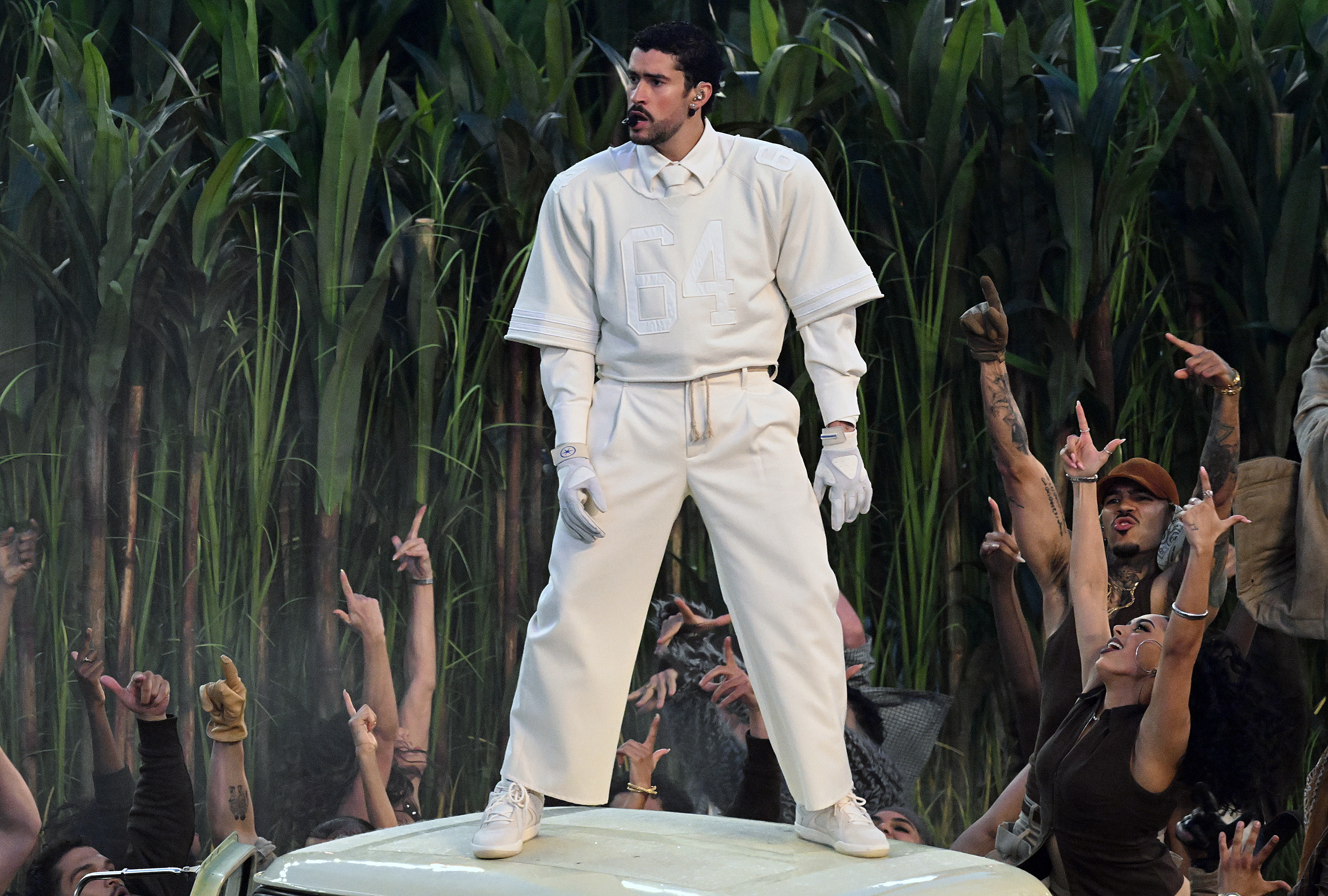 Bad Bunny performing the Super Bowl LX halftime show in custom Zara was one of the biggest style moments in 2026, so far.