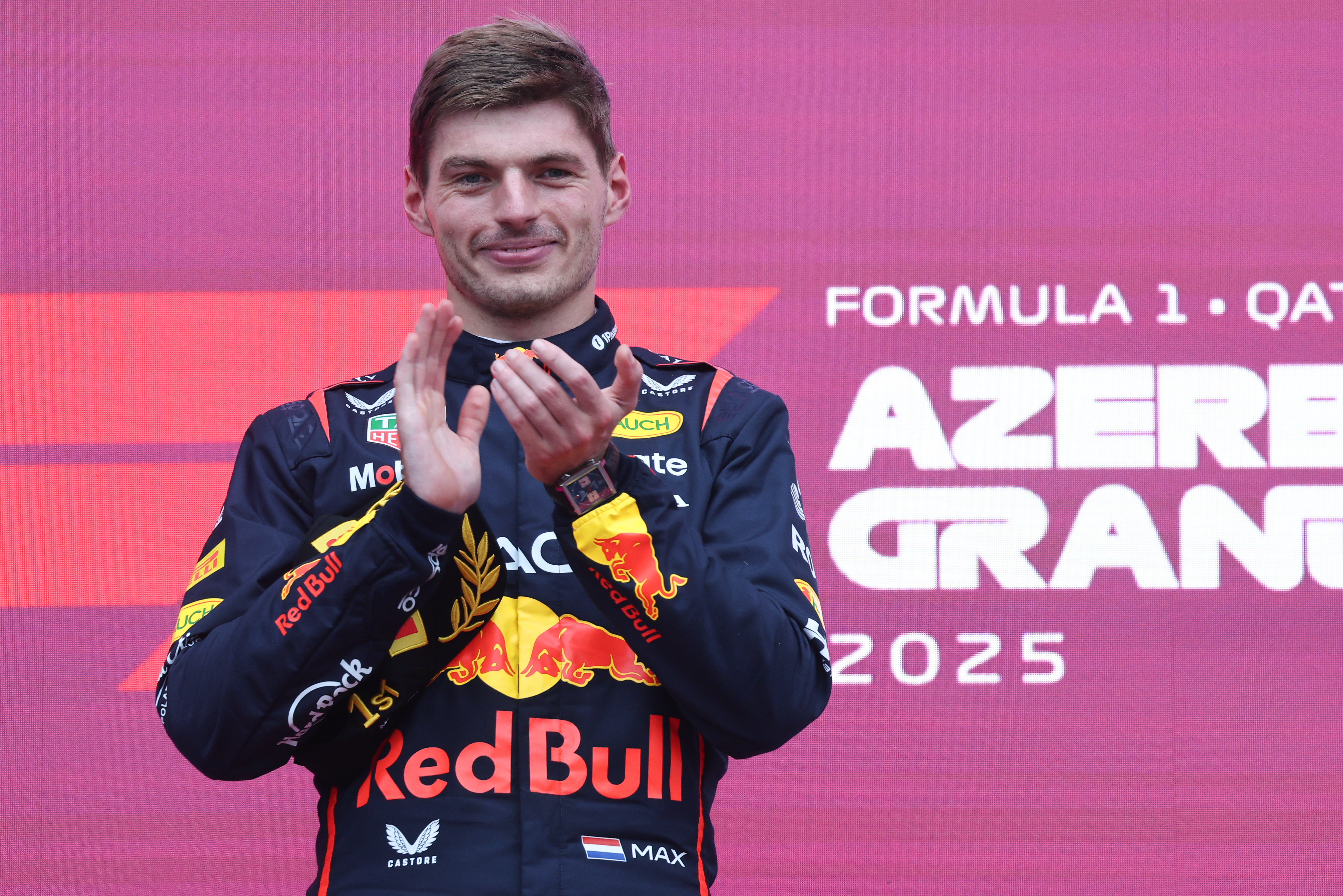 Max Verstappen of Red Bull Racing after the Formula 1 Grand Prix of Azerbaijan at Baku City Circuit in Baku, Azerbaijan on September 21, 2025. 