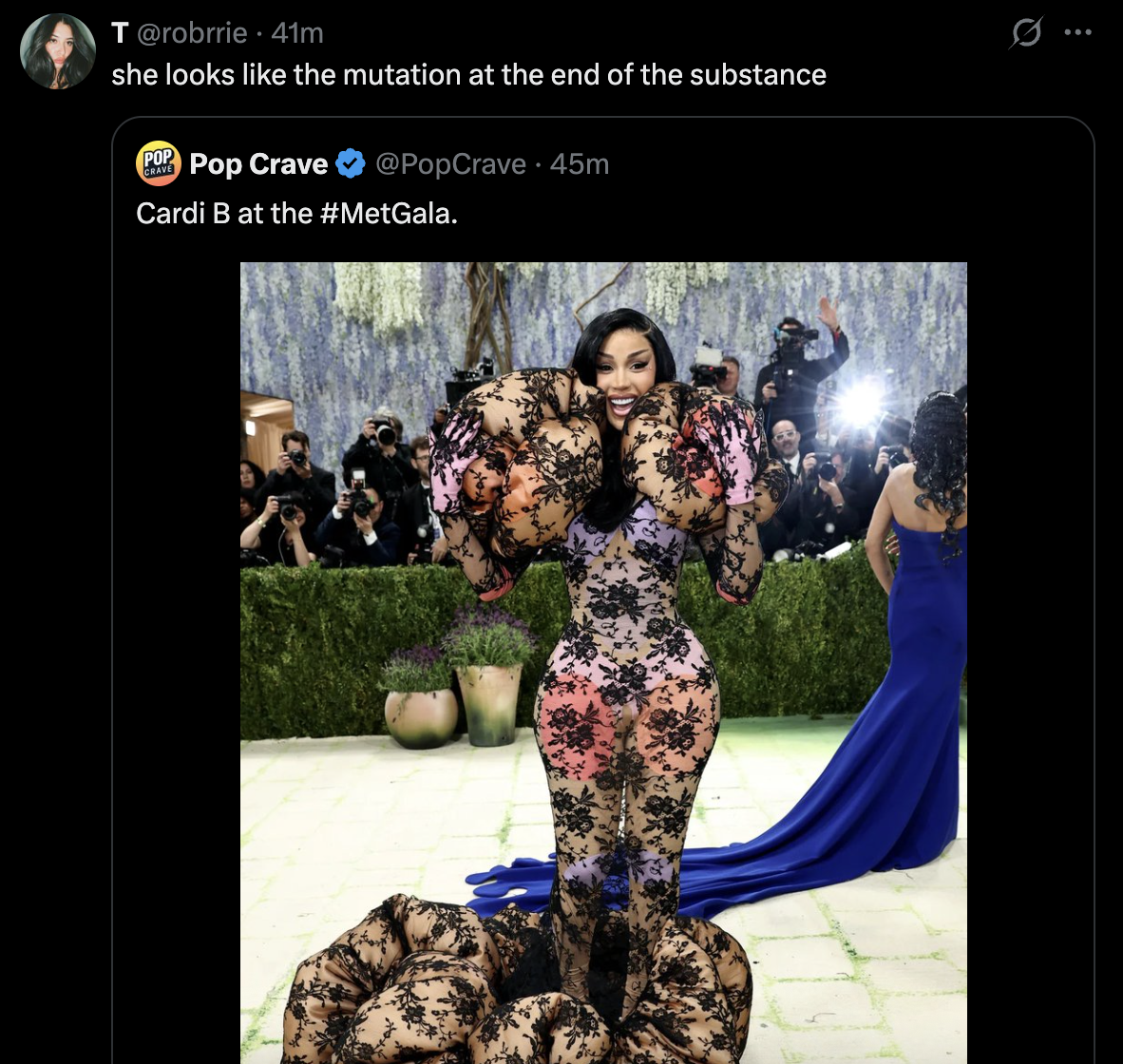 Cardi B Bewilders Met Gala Spectators With Puffy Marc Jacobs Gown
