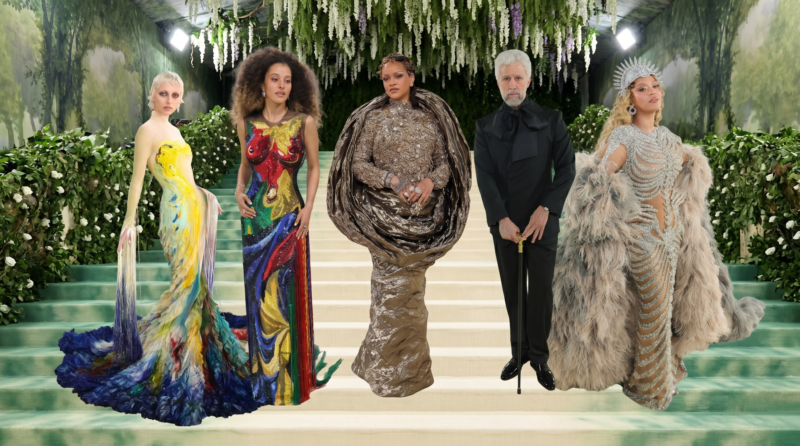 The best dressed celebrities at the 2026 Met Gala included Emma Chamberlain in Mugler, Chase Infiniti in Thom Browne, Rihanna in Margiela, Bad Bunny in Zara, and Beyonce in Olivier Rousteing.