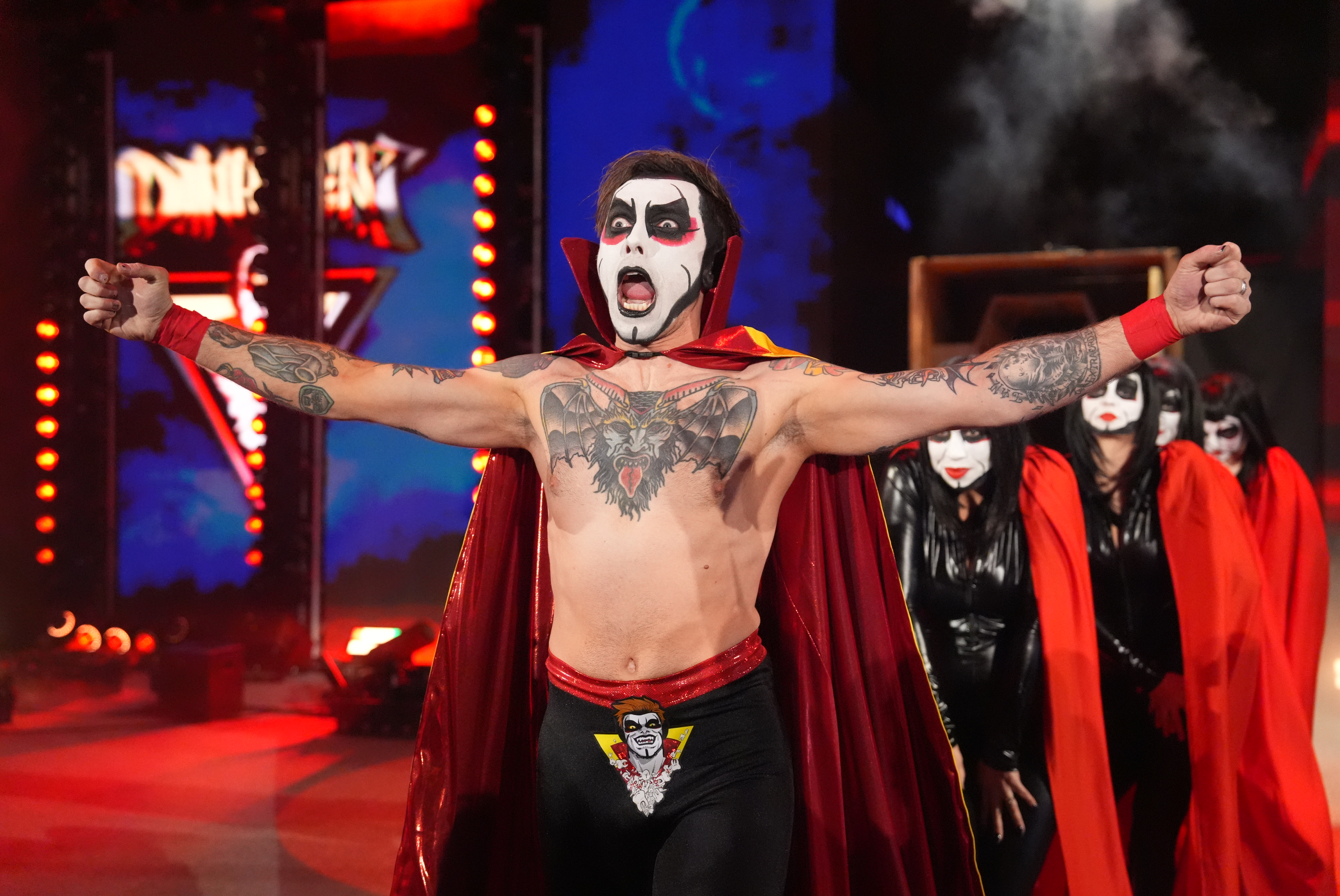 Danhausen debuts in WWE during Elimination Chamber at the United Center on February 28, 2026 in Chicago, Illinois.