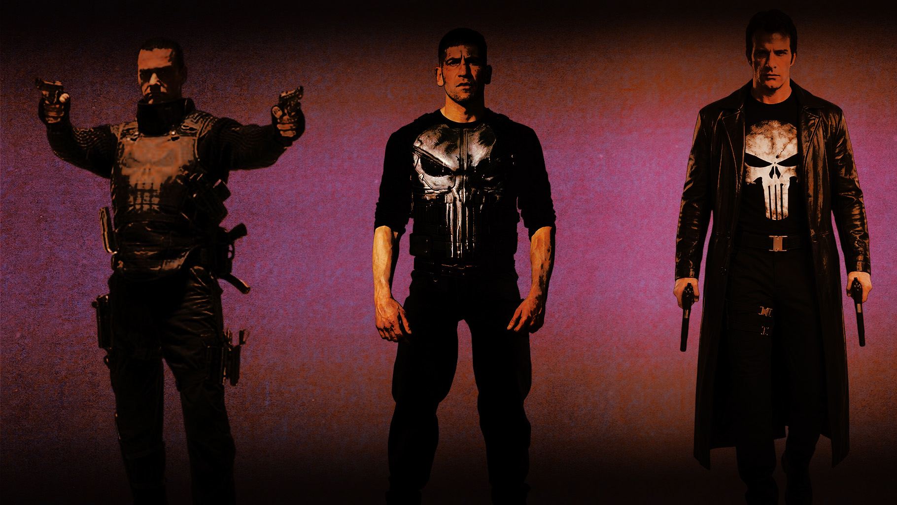 Ray Stevenson, Jon Bernthal, Thomas Jane perform as The Punisher