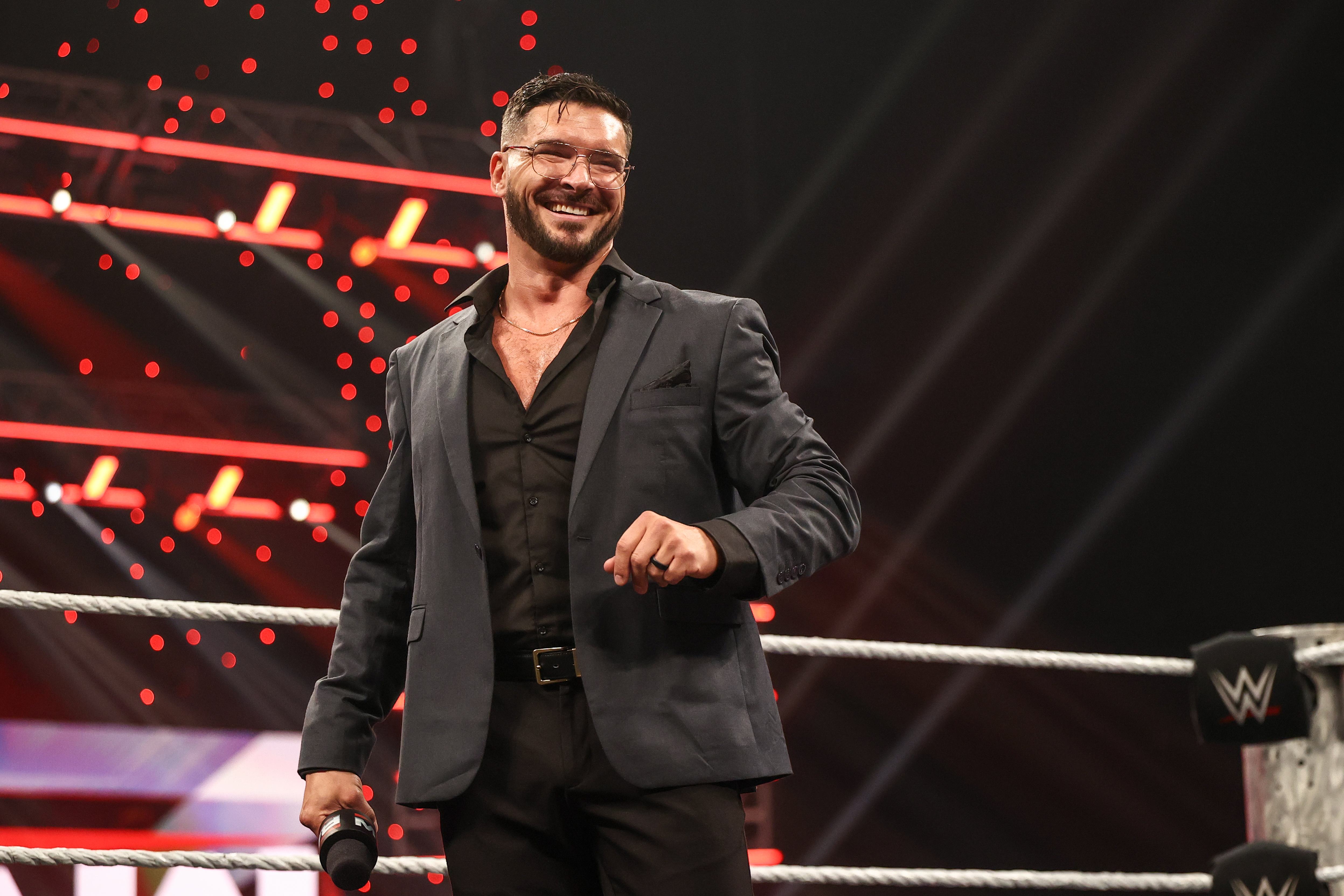 Ethan Page enters the ring during RAW at Thompson-Boling Arena on May 11, 2026 in Knoxville, Tennessee