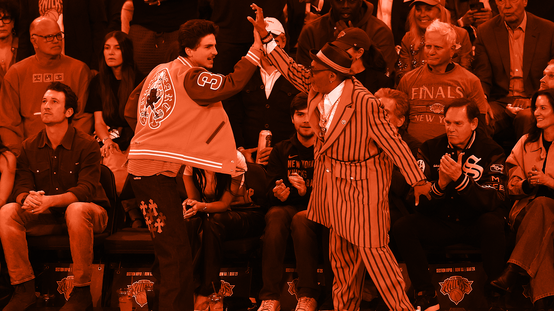 Some of the greatest New York Knicks courtside outfits we have ever seen at Madison Square Garden include celebrity fans like Timothee Chalamet and Spike Lee.