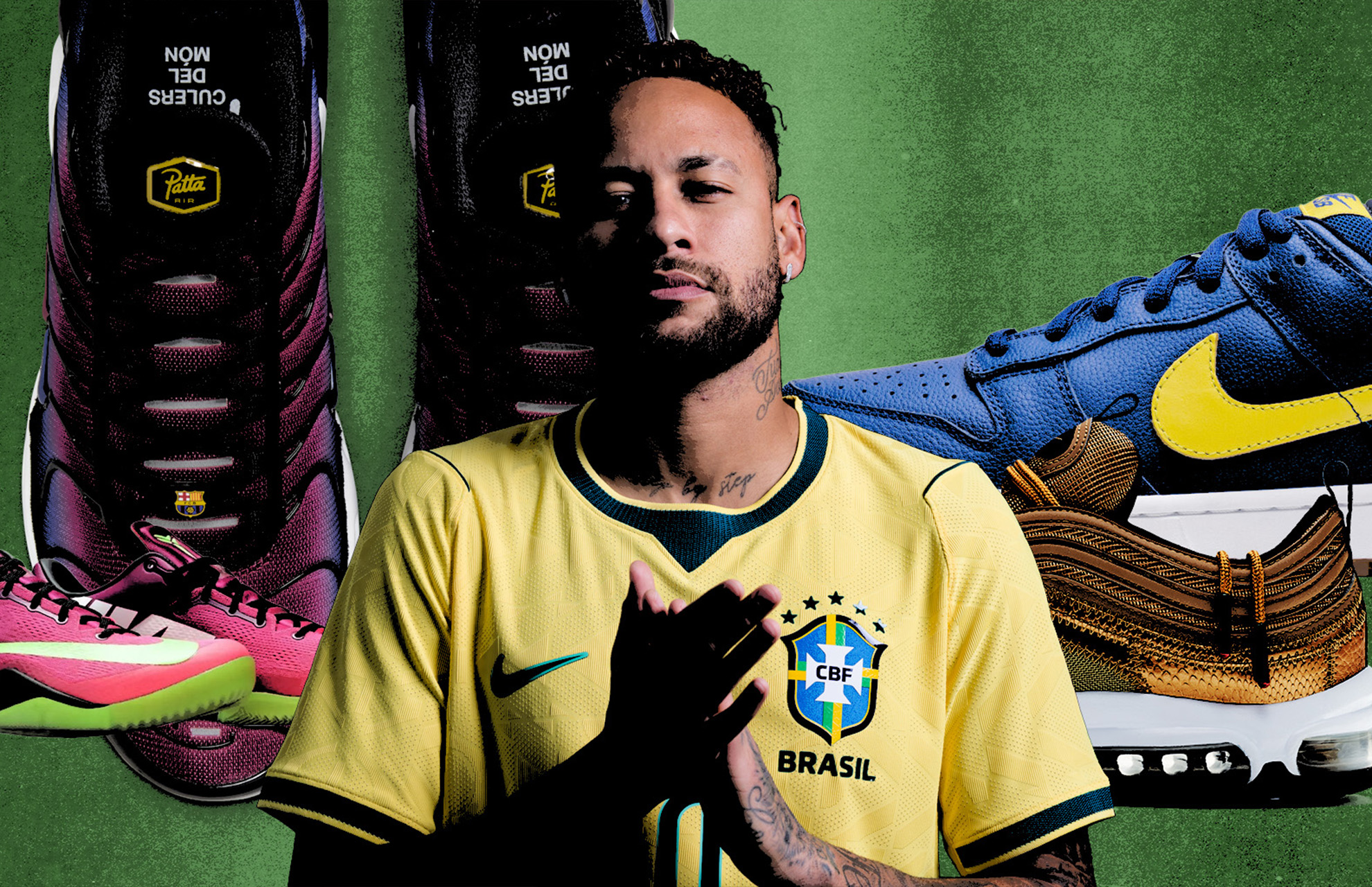 Nike Kobe 8 'Mambacurial,' Patta x Barcelona x Nike Air Max Plus, Neymar, Ronaldo x Nike Air Max 97, Nike SB Dunk Low 'Boca Jr.