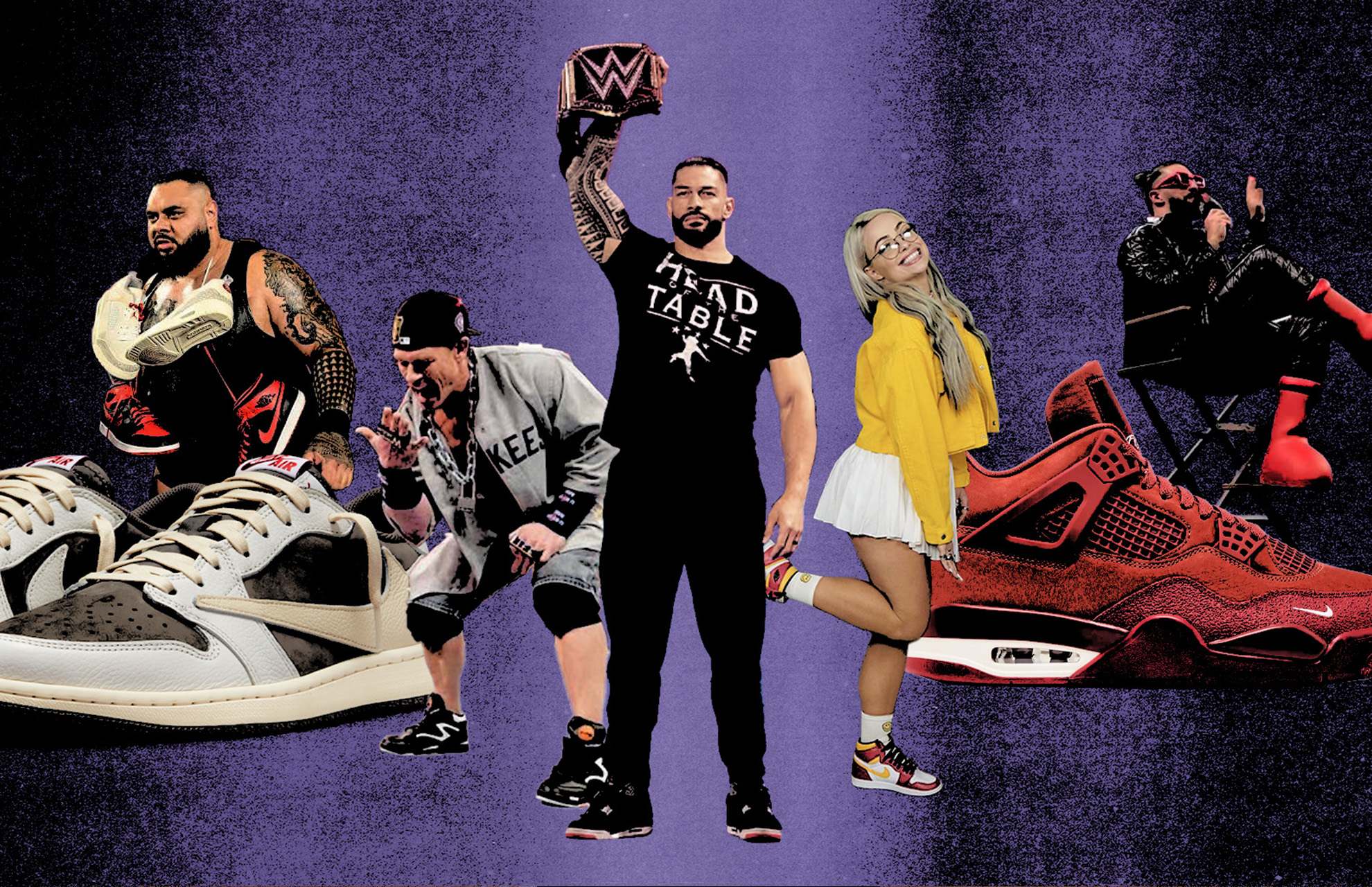 Bronson Reed, John Cena, Roman Reigns, Liv Morgan, Seth Rollins