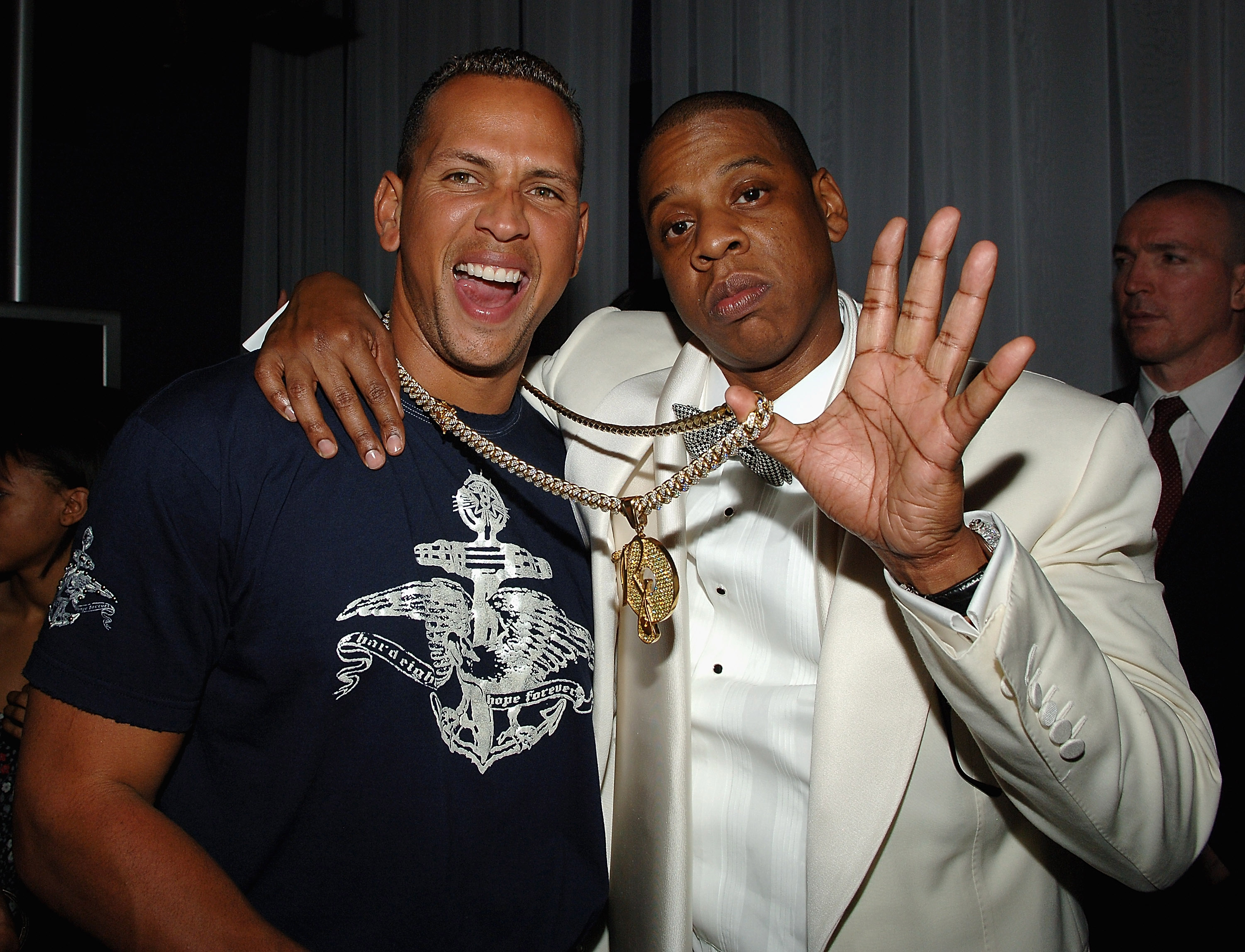 Alex Rodriguez and Jay Z at the 40/40 Club in New York in May 2008.