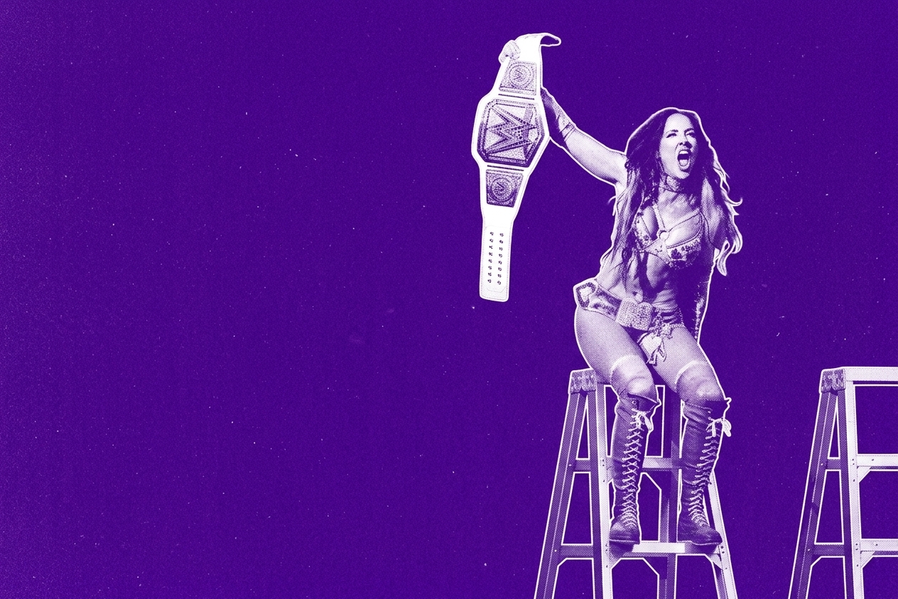 Chelsea Green celebrates after winning the Interim WWE Women's Championship during SummerSlam at U.S. Bank Stadium on August 2, 2026 in Minneapolis, Minnesota.