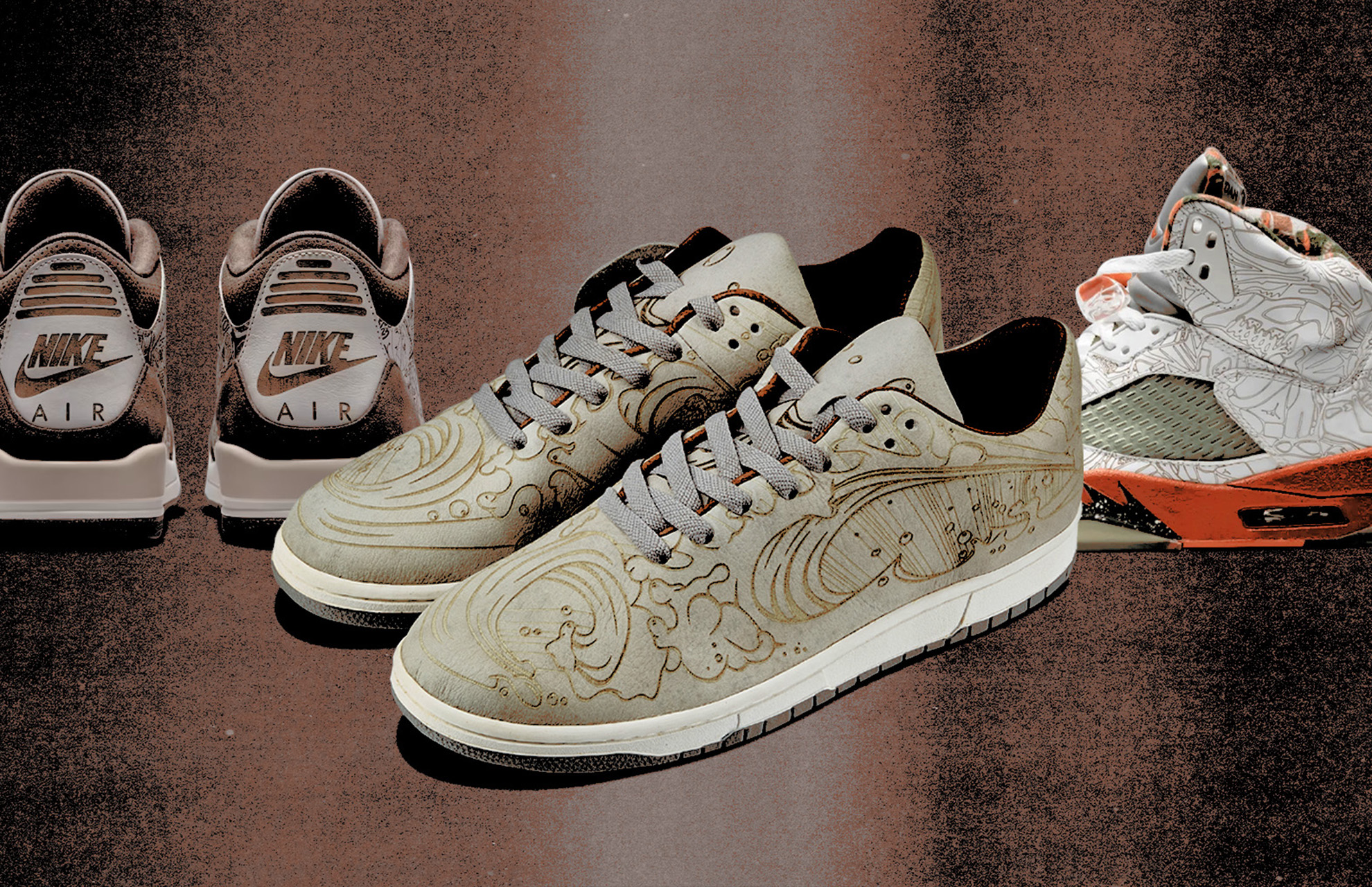 Air Jordan 3 'Laser, Chris Lundy x Nike Dunk Low 'Wave Laser,' Air Jordan 5 'Laser'