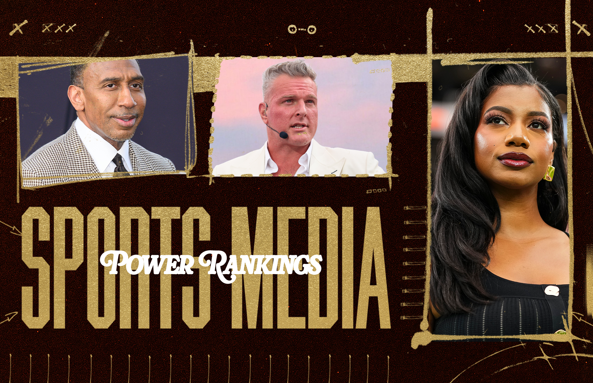 Stephen A. Smith, Pat McAfee, and Taylor Rooks 