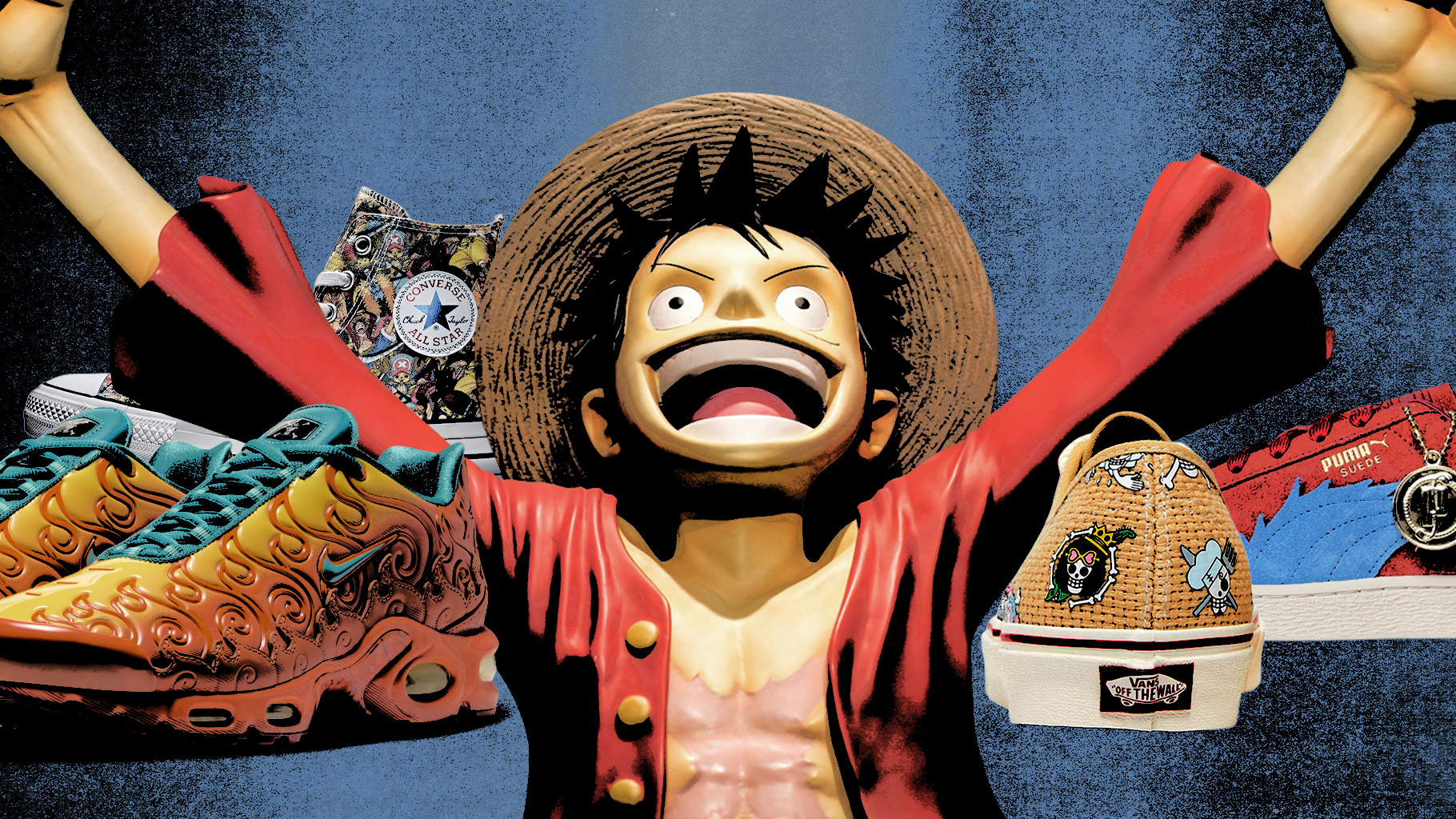 One Piece x Nike, One Piece x Converse, One Piece x Vans, One Piece x Puma
