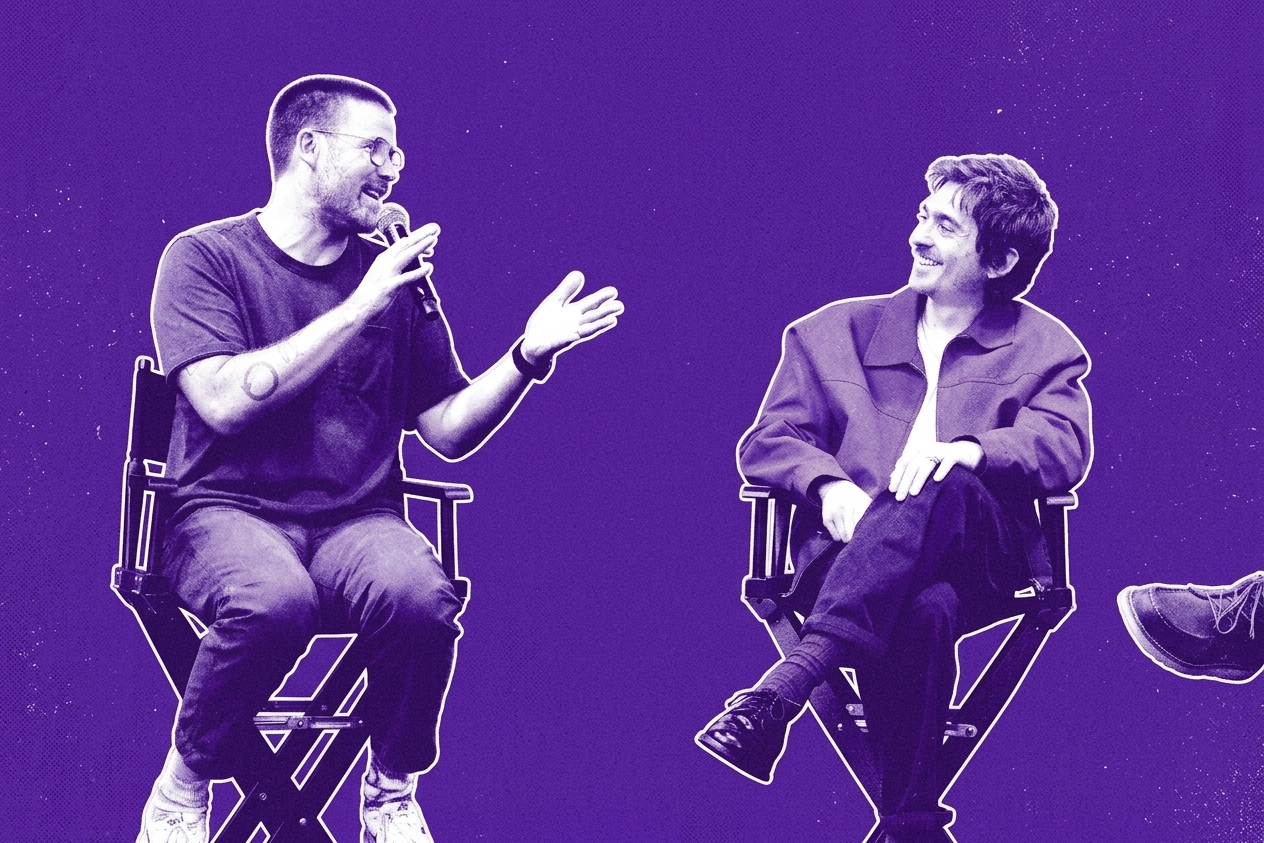 Director/Writer Zach Cregger and Austin Abrams at Fan Event At Comic-Con For Constantin Film And Columbia Pictures' "Resident Evil" on July 23, 2026 in San Diego, California.