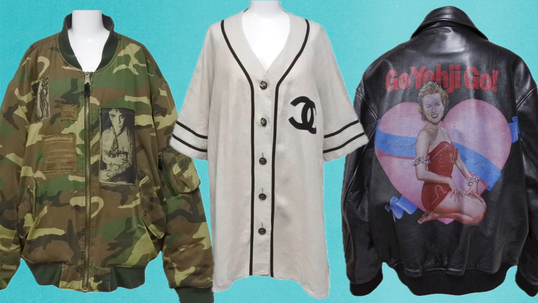 Casanova Vintage's rarest items include the Raf Simons "Riot Riot Riot" bomber jacket, a Chanel baseball jersey, and a rare Yohji Yamamoto leather jacket.