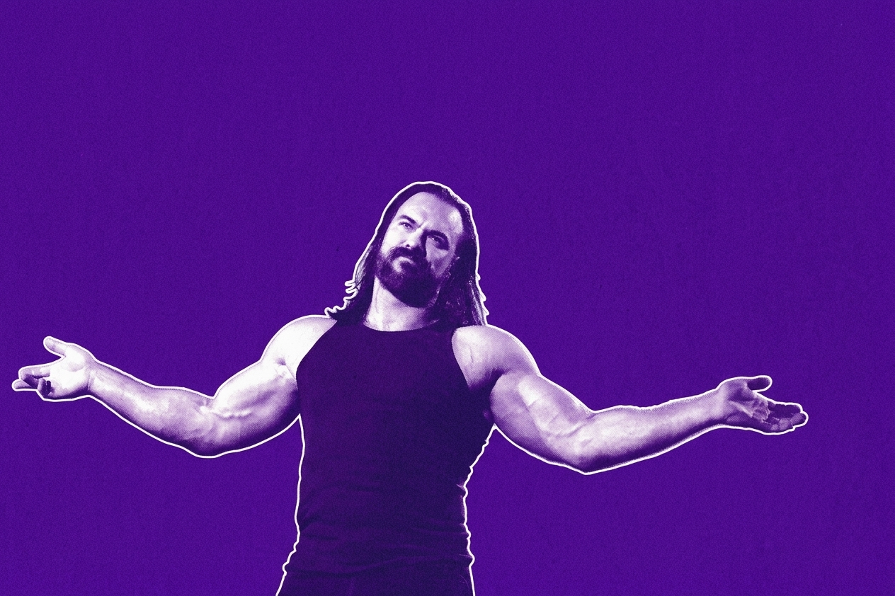 Drew McIntyre enters the arena during SmackDown at Kia Center on September 26, 2025 in Orlando, Florida.