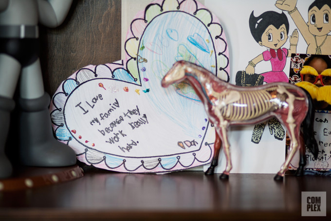 A note from Kristen Noel Crawley's son inside their Arcadia, Calif. home in August, 2016.