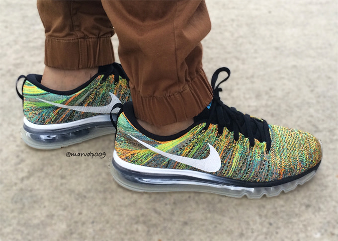 flyknit air max multicolor