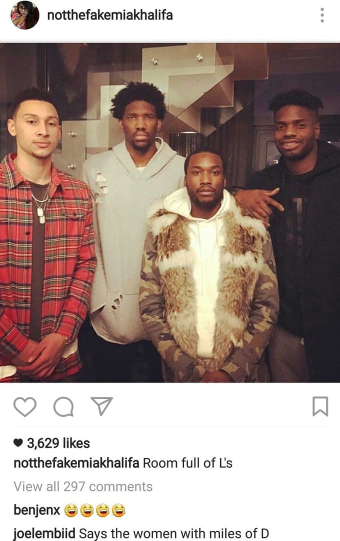 Joel Embiid Claps Back At Mia Khalifa For Taking Shot At Photo Of