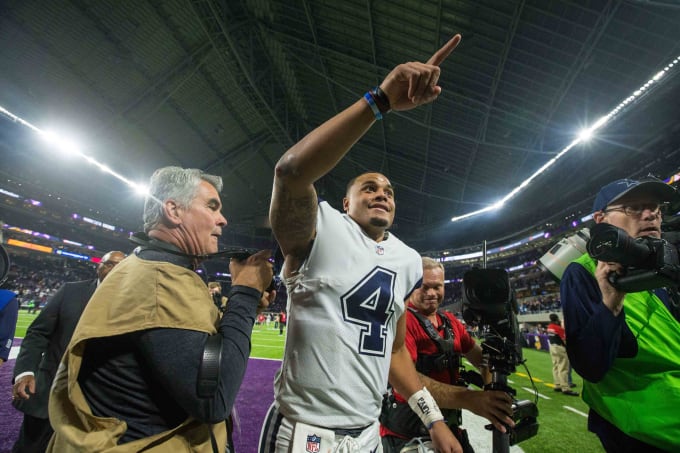 Dak Prescott Dallas Cowboys Minnesota Vikings 2016