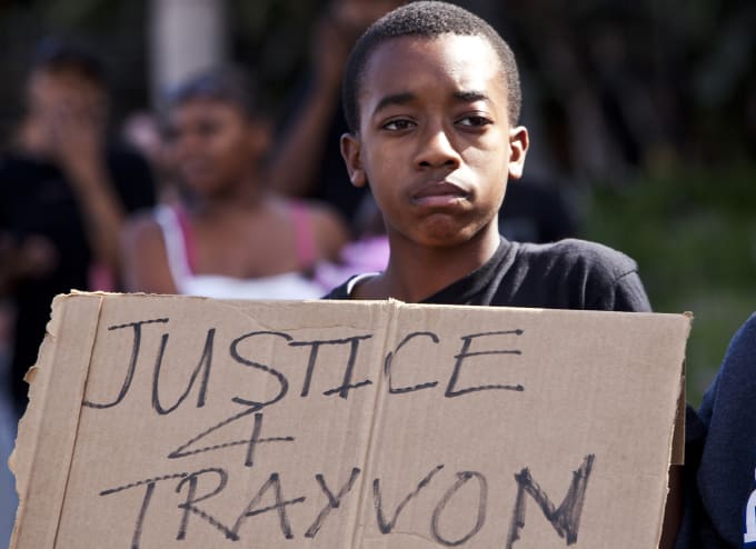 south LA protest of Zimmerman acquittal