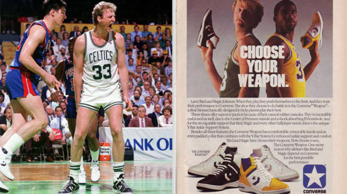 larry bird weapon shoes