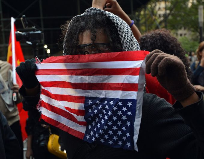 protester at occupy wall st