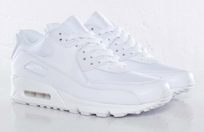 nike air max 90 essential white green pink