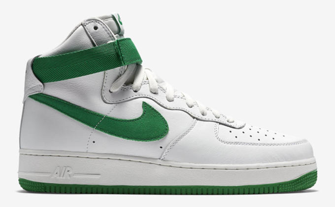 white and green air force 1 high