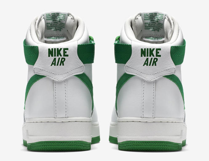 green high top air force ones