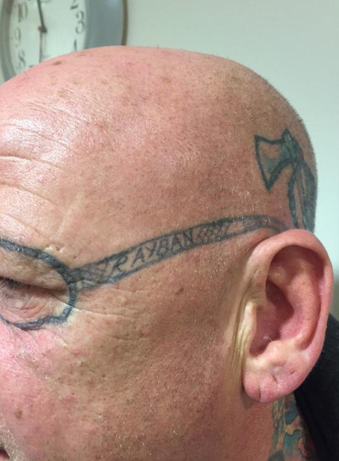 Man Wakes Up With a Pair of Ray-Bans Tattooed on His Face | Complex