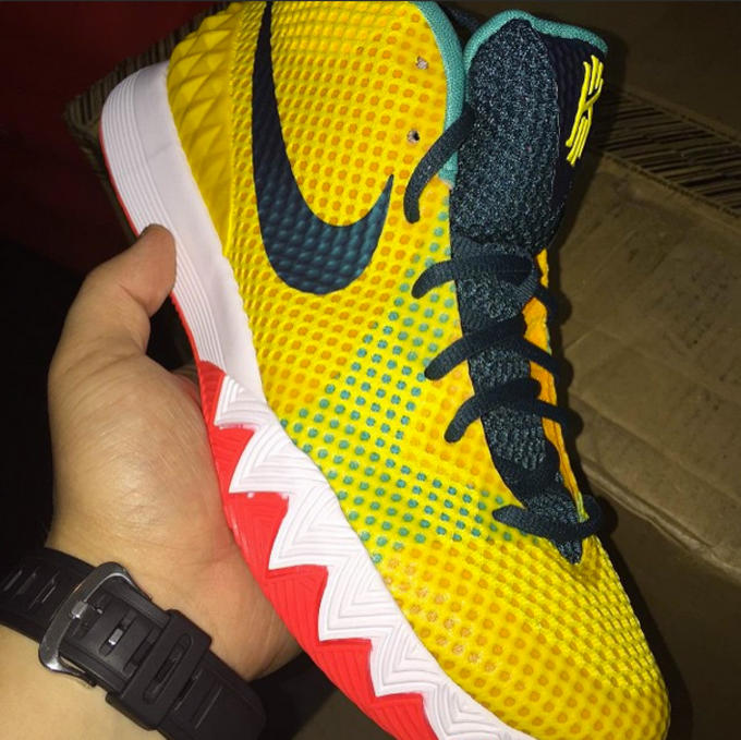 kyrie 1 green and orange