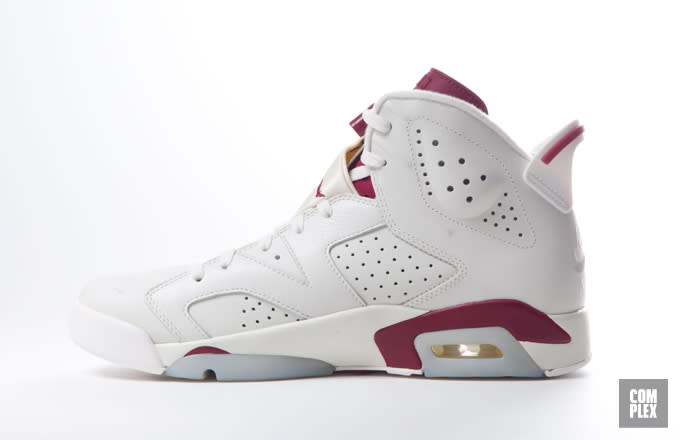 maroon and white jordans