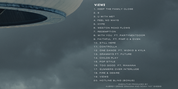 views from the 6 album artwork