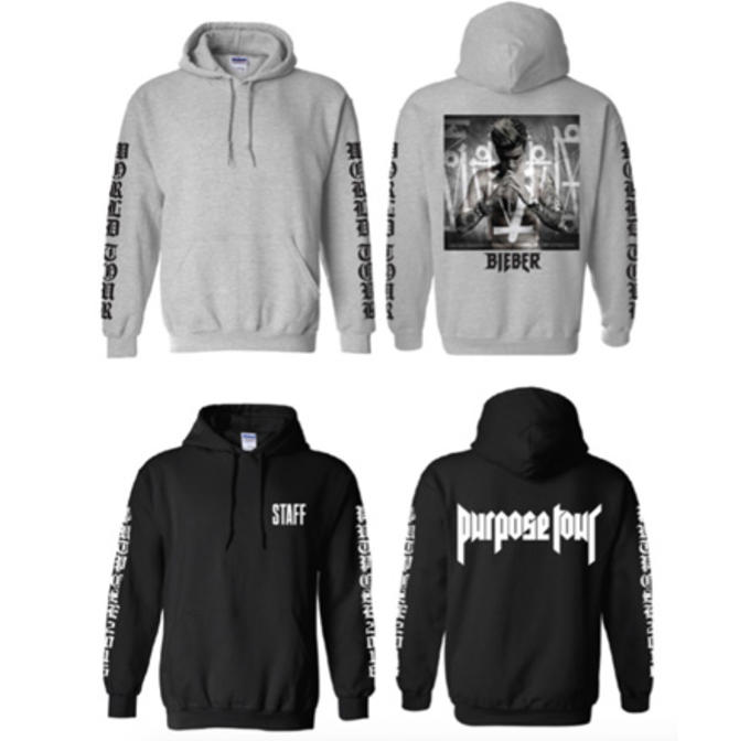 bieber world tour hoodie