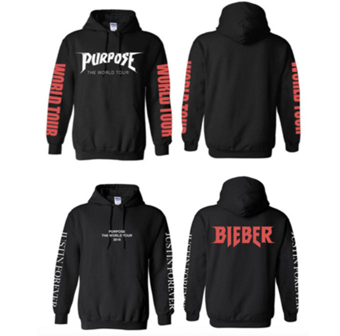 purpose tour merch hoodie