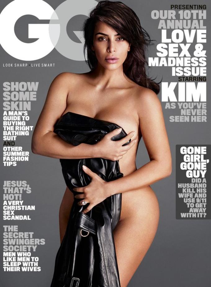 Kim Kardashian Poses Nude for Her First GQ Cover Complex picture photo