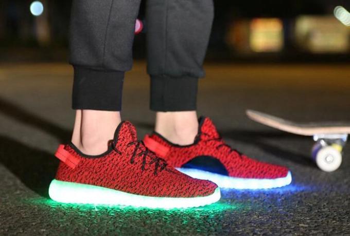 yeezy shoes with lights
