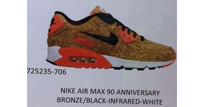 nike air max 90 25th anniversary cork