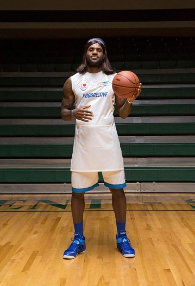 LeBron Dresses Up as Flo From Progressive for Halloween Complex