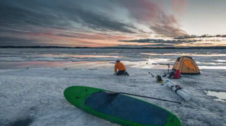 Artist Sean Yoro in Baffin Island, Nunavut