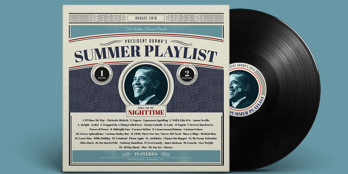 President Obama Summer Playlist 2016 Nighttime Cover