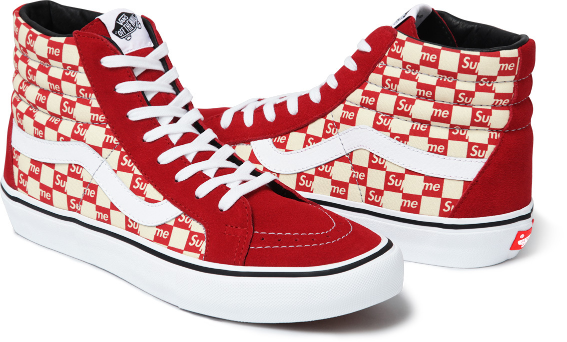 vans x supreme checkered