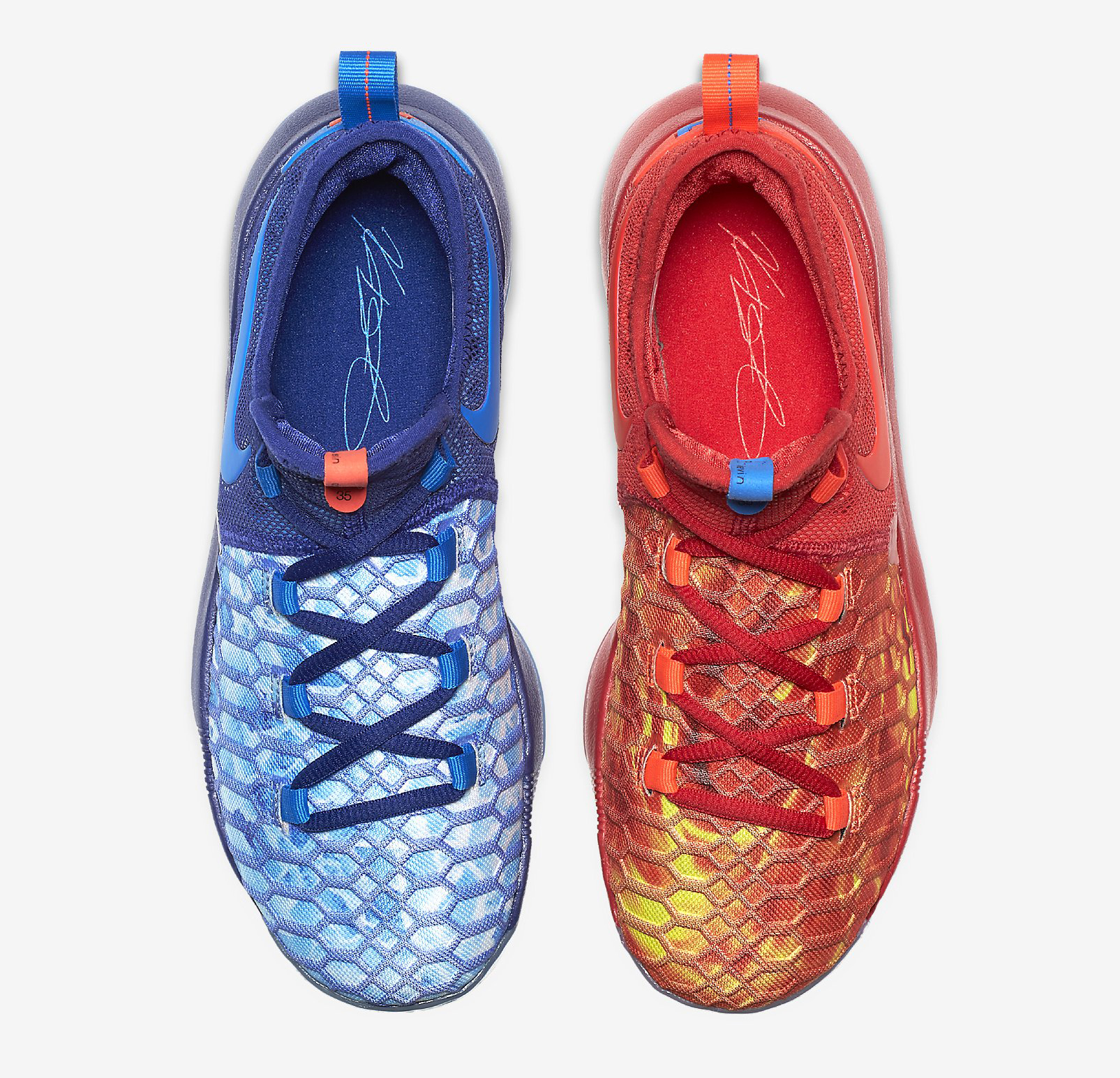 kd fire and ice shoes youth