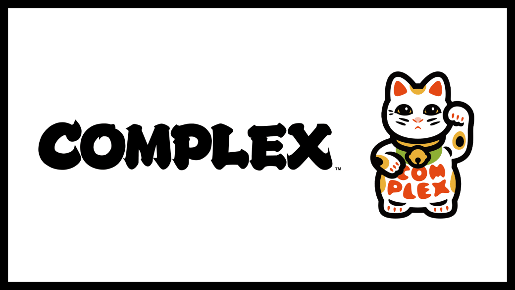 Nigo's Complex logo remix and Maneki Neko graphic for 20th birthday