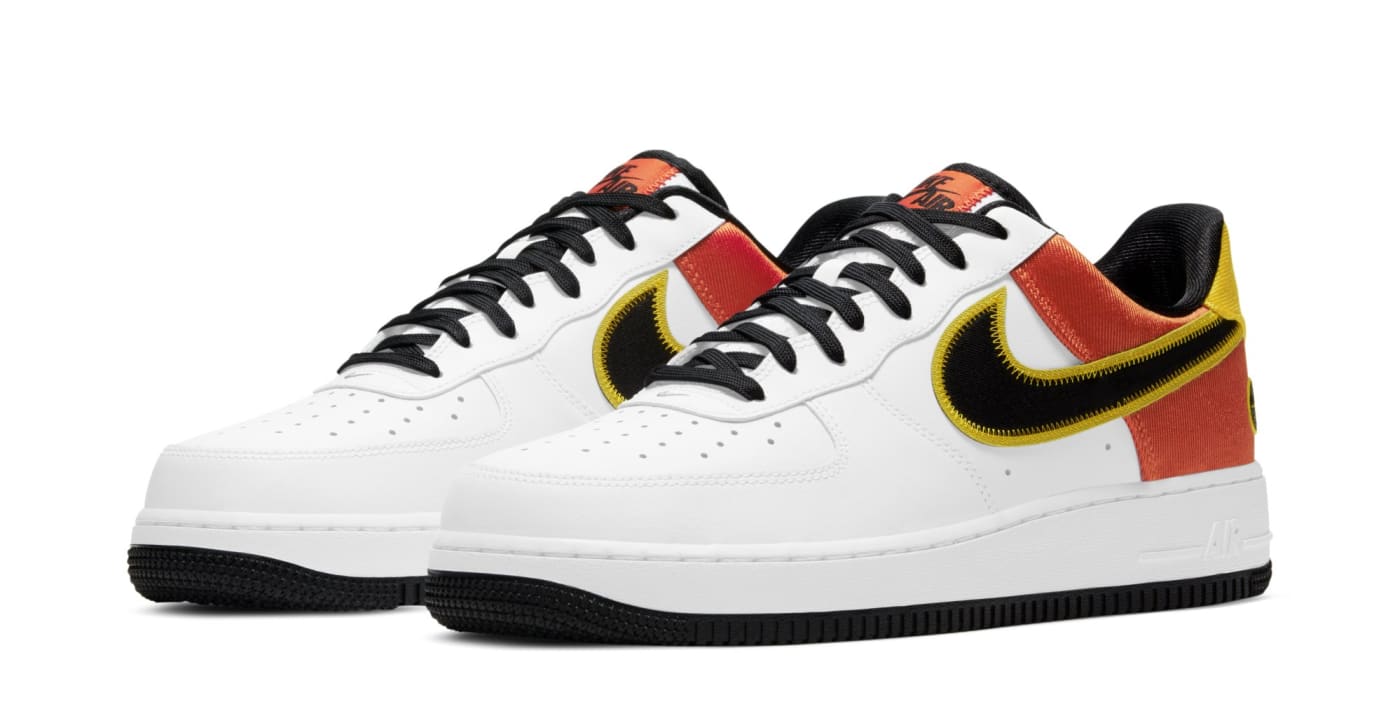 nike air force 1 low orange and white
