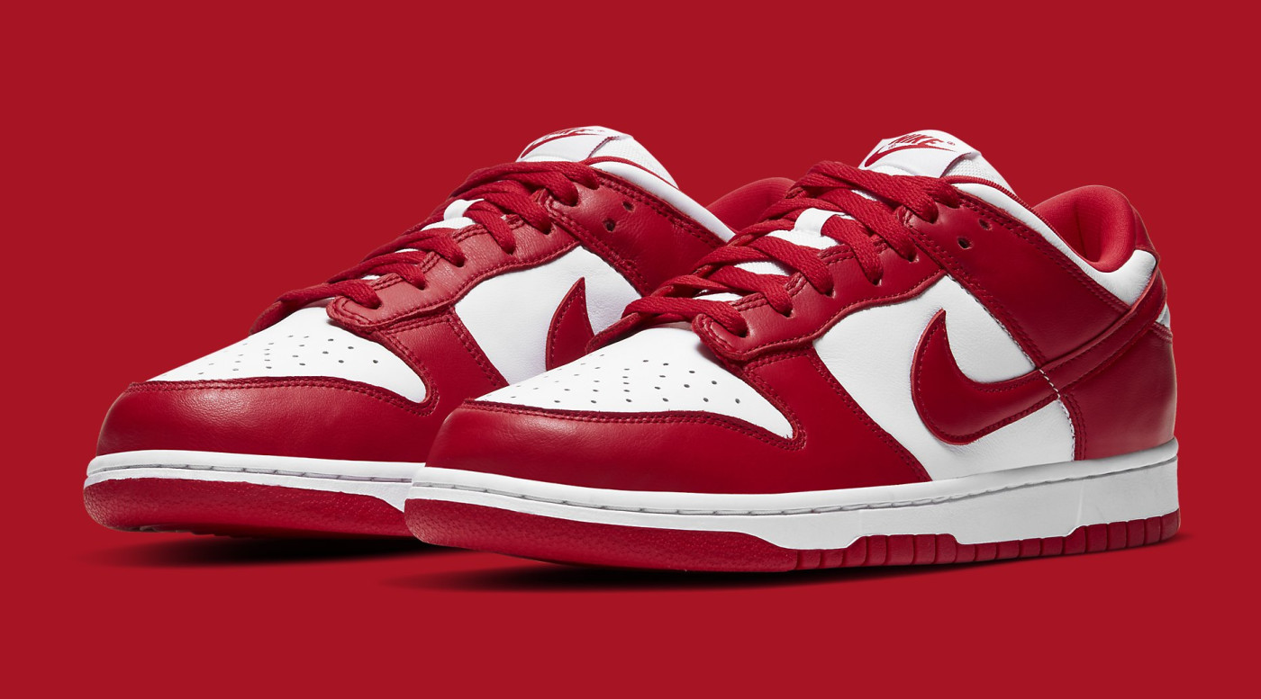 nike dunk low university red foot locker