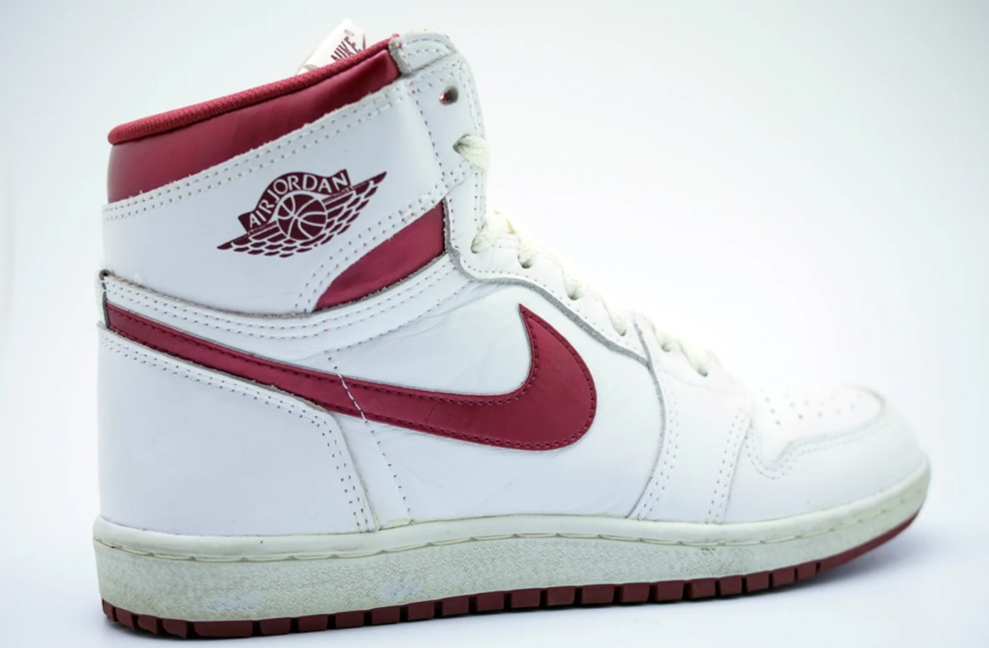 burgundy white and black jordan 1