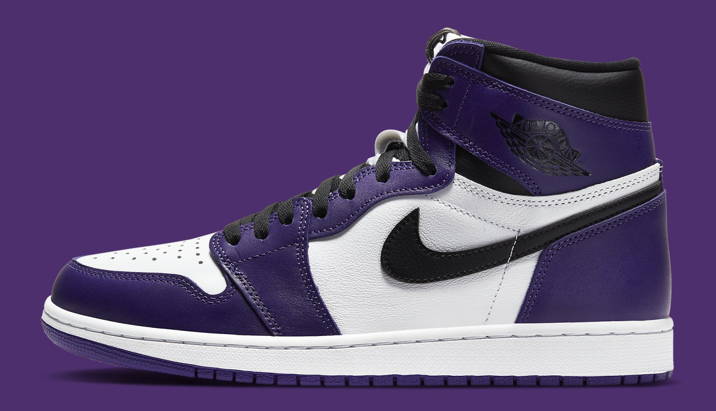 kanye west jordan 1 court purple