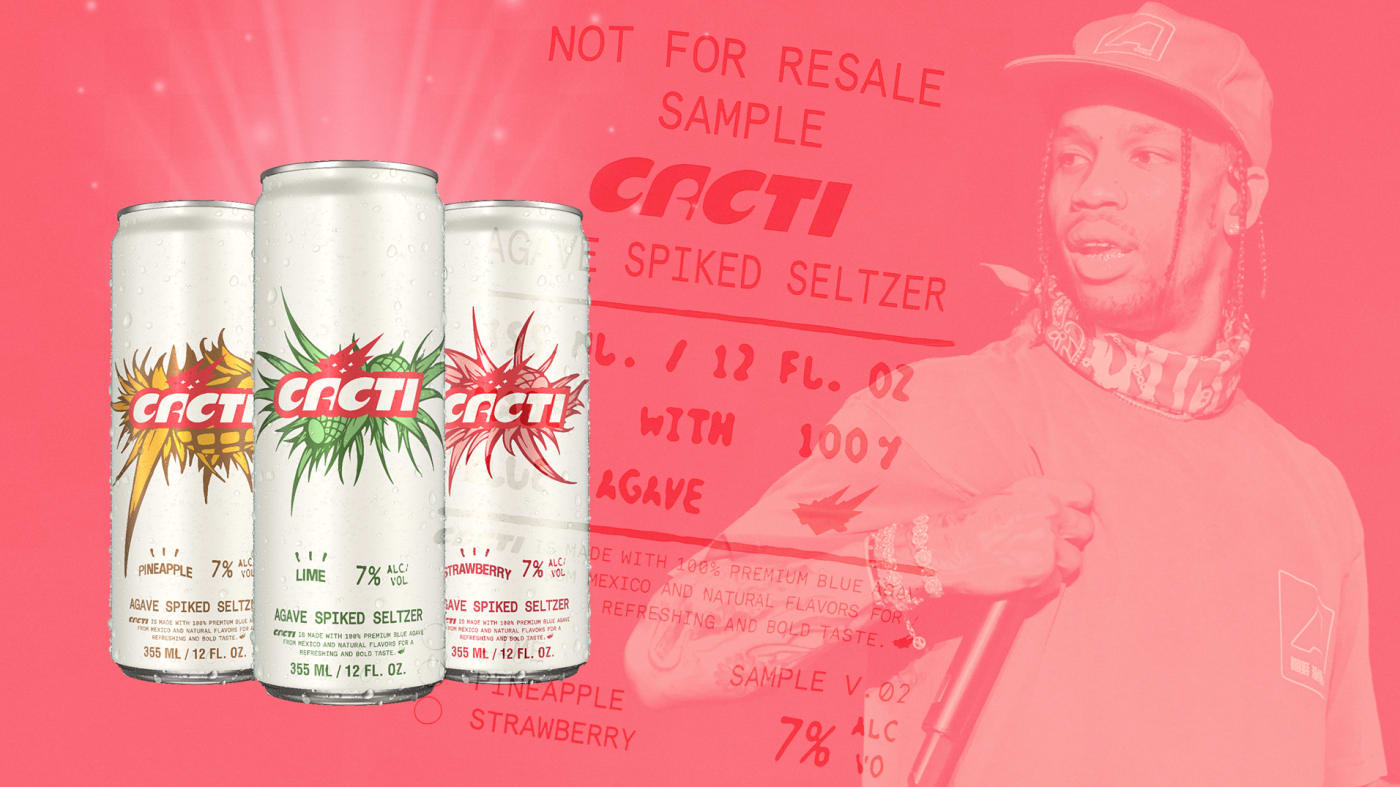 Travis Scott Cacti Spiked Seltzer Drink