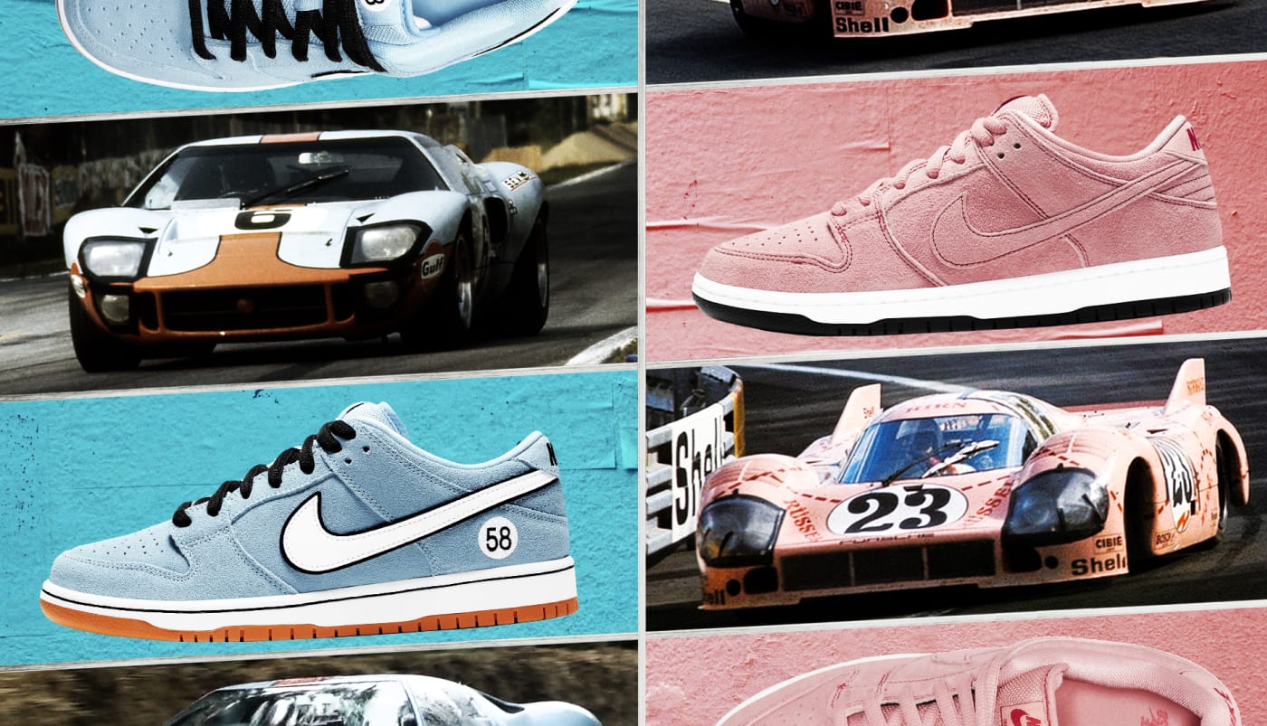 How Nike SB Dunk Low Pink & Gulf Were Inspired by Cars Complex