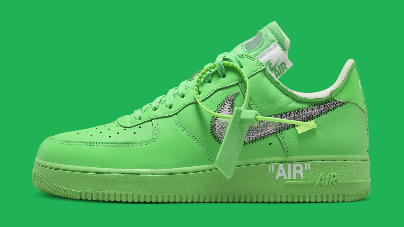 Off White x Nike Air Force 1 Low 'Brooklyn' DX1419 300 Lateral